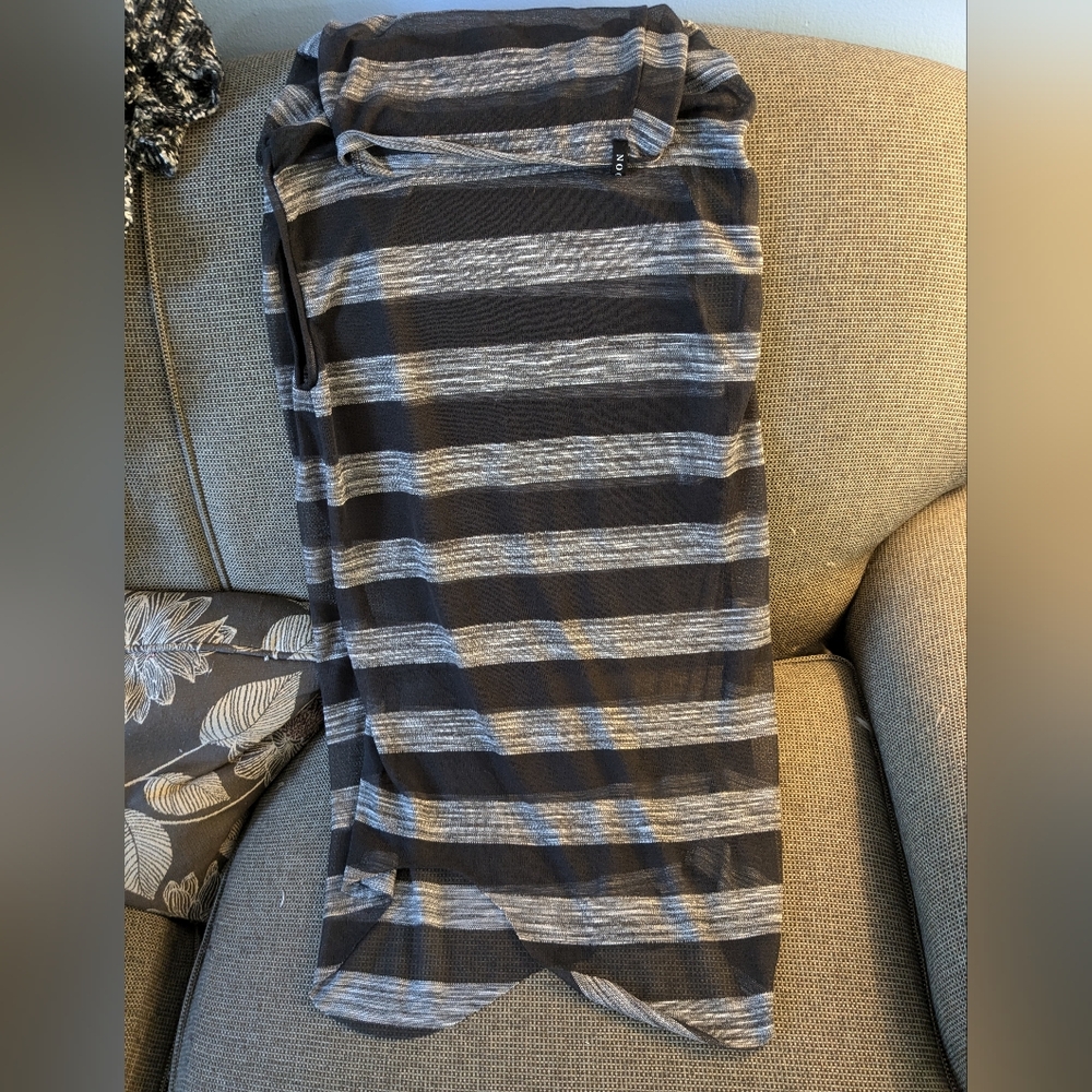 Noctex striped sheer tunic